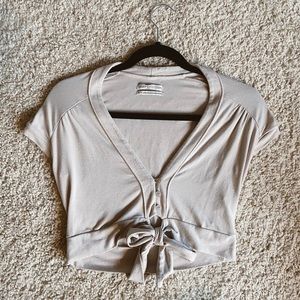 UO Tie Front Top